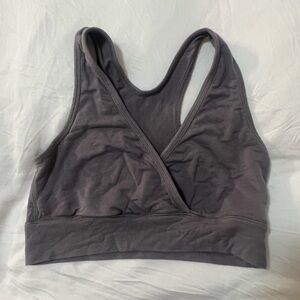 Kindred Bravely French Terry Racerback Nursing & Sleep Bra – Gray – Small